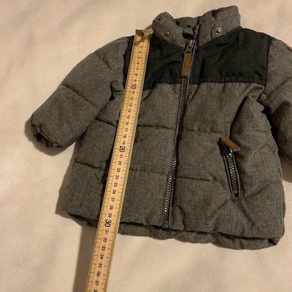 H&M Boys Tiny Crew NY Gray/Black Winter Coat with Removable Hood Size 4-… - Picture 5 of 6
